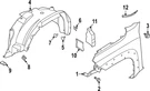 Genuine Nissan Baffle Plate 63133-9BU0B. Fixed Price $65.91.