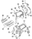Genuine Mopar Pillar Lower Extension Right 5109568AD. Fixed Price $152.10.