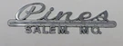 Vintage Pines Chevrolet Missouri Car Dealership Metal Nameplate Emblem Badge. Fixed Price $30.00.