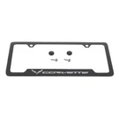 Oem License Plate Frame Black W/silver Corvette Logo 14-17 Chevrolet 19330390. Fixed Price $59.29.