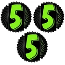 Versa-tags 36 Number Five (5) 7.5-INCH Green And Black Windshield Pricing Num.... Fixed Price $21.11.