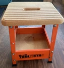 Vintage Hirsh Stool Model TTSL-1 Made Usa Orange. Fixed Price $60.00.