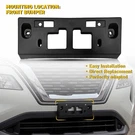 1X For Nissan Rogue 2021 2022 2023 Front Bumper License Plate Tag Holder Bracket. Fixed Price $19.94.
