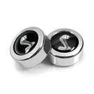 Ford Mustang Cobra In Black On Chrome License Plate Frame Screw Covers. Fixed Price $19.99.