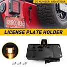 Fit For Jeep Wrangler Jku Rear License Plate Holder W/ Light Tag Bracket. Fixed Price $29.44.