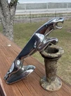 Vintage Leaping Jaguar Leaper Chrome Mascot Hood Ornament Emblem 5". Fixed Price $27.99.