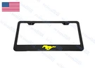 1PC Yellow Pony Black Powder Coated Steel Metal License Plate Frame Tag Holder. Fixed Price $15.67.