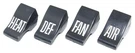 1960 1961 1962 1963 Chevy Truck Deluxe Heater Control Knob Set 60-17515*. Fixed Price $11.00.