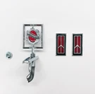1987-88 Olds Cutlass Supreme 442 Stand Hood /tail Light Emblems Red. Fixed Price $169.95.