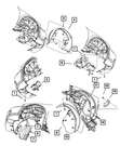 Genuine Mopar Transmission Shield Left Front 4878159AB. Fixed Price $80.79.