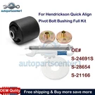 For Hendrickson Quick Pivot Bushing Kit+alignment Collars S-24691S S-28654. Fixed Price $76.88.