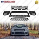 Front Upper & Lower Grille With Fog Light Covers For 2020-2023 Dodge Charger Srt. Fixed Price $218.65.
