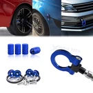 Blue Tow Hook+air Valve Caps+trunk Release Fastener For Volkswagen MK5 2006-2009. Fixed Price $26.99.
