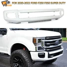 Painted Oxford White 2020-2022 F250 F350 Front Bumper Face Bar W/ Fog. Fixed Price $409.99.