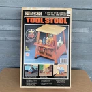New Hirsh Stool TTSL-1 Vtg In Box, Never Assembled Step Sit Carryall. Fixed Price $75.00.