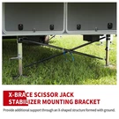 New Adjustable Lower X-brace Trailer 5TH Wheel Stabilizer Landing Cross. Fixed Price $149.99.