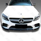 Fit 2019-2021 Mercedes-benz W205 C-class Painted Black Front Bumper Spoiler Lip. Fixed Price $68.24.