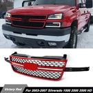 Victory Red Black Grille For 2003-2007 Silverado 1500 2500 3500 Hd HC3Z-8200-BB. Fixed Price $133.99.