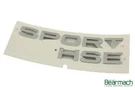 Land Rover Name Plate Sport Hse Part# DAH500120MBJ. Fixed Price $91.75.