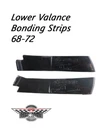 68-72 Corvette -lower Valance Bonding Strip Pair Custom Fiberglass. Fixed Price $200.00.