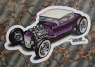 Keith Weesner Decal Vtg 1932 Ford Roadster Hot Rod Hemi Chop Top Window Tool Box. Fixed Price $9.99.