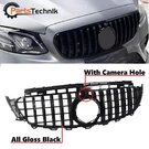 Gloss Black Gt Grille W/ Camera Hole For Mercedes Benz W213 E-class 2016-2020. Fixed Price $85.99.
