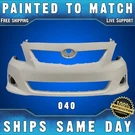 New *painted 040 Super White* Front Bumper Cover For 2009 2010 Toyota Corolla. Fixed Price $370.99.