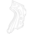 Genuine Mercedes-benz C-pillar Outer 205-637-02-22. Fixed Price $145.00.