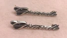 1969 1970 Mustang Coupe Original Lh+rh Roof Rear Side 'grande' Emblems. Fixed Price $99.00.