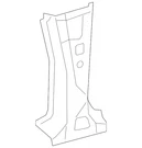 Genuine Mercedes-benz Body A-pillar Reinforcement 166-630-01-10. Fixed Price $450.00.