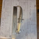 Dagger Bone Handle Curved Steel Blade Ornate Sheath No Identifying Markings. Fixed Price $50.00.