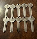 10 Nos Ford Keys! Mercury Classic Automobile Uncut Locksmith. Fixed Price $39.99.