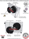 Row Dr Champion Radiator 20",2 10" FANS,SHROUD-1968-1974 Chevy Ii Nova. Fixed Price $528.06.