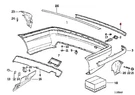 Bmw Rear Bumper Center Molding 51-12-1-960-725 For 318I, 318IS & More. Fixed Price $54.95.