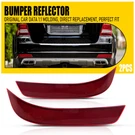 Pair Red Lens Rear Bumper Reflector For 2010-2012 Mercedes-benz Gl-class X164. Fixed Price $27.54.