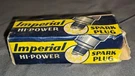 Vintage Imperial Hi-power Spark Plug Box Only Man Cave Display Collectible. Fixed Price $12.00.