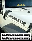 (2X) Set Of Jeep Wrangler Hood Decals Sticker Glossy Black. Fixed Price $23.98.