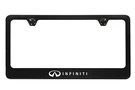 Infiniti Wordmark Black Powder Coated Zinc Metal License Plate Frame Holder. Fixed Price $41.95.