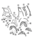 Genuine Mopar Lift-gate Opening Trough Right 68172440AA. Fixed Price $259.70.
