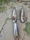 1950 Pontiac Chieftain Silverstreak Rear Bumper Guards Original. Fixed Price $350.00.