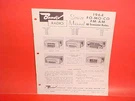 1964 Ford Thunderbird Galaxie Lincoln Mercury Bendix Am-fm Radio Service Manual. Fixed Price $44.99.