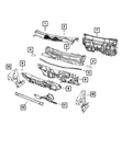 Genuine Mopar Cowl Screen To Hood Inner Panel Seal 5030129AB. Fixed Price $46.89.