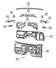 Genuine Mopar Dash Panel Insulation 68360890AB. Fixed Price $89.31.