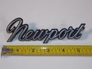 Vintage 1966-1977 Chrysler Newport Fender Panel Emblem Script Oem 58395A. Fixed Price $16.00.
