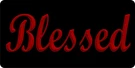 Blessed With Red Letters Photo License Plate - LPO788. Fixed Price $24.99.