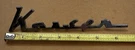 Vintage 1952 54 55 Kaiser Script Chrome Badge Fender Emblem 792753. Fixed Price $24.90.