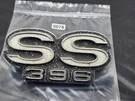1960'S 3942781 Chevrolet Ss 396 Front Grill Emblem Original With Nuts 0078 A10. Fixed Price $59.99.
