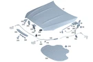 Genuine Mercedes-benz Hood Release Cable 206-880-15-00-64. Fixed Price $30.96.