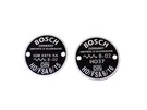 Porsche Bosch Horn Data Plates Set 356C SMC-635-00 SMC63500. Fixed Price $32.05.