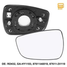 Left Driver Side Heated Mirror Glass For Hyundai Elantra 2011-2013 With Backing. Fixed Price $17.09.